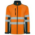 Chaqueta Softshell Alta Visibilidad Cuello Alto MARINO/NARANJA FLUOR M