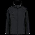 Chaqueta softshell con capucha extraíble Black M