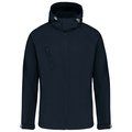 Chaqueta softshell con capucha extraíble Navy S