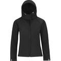 Chaqueta Softshell con capucha mujer Black L