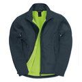 Chaqueta Softshell hombre con bolsillos Navy / Neon Green L