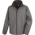 Chaqueta Softshell hombre transpirable y cortavientos CHARCOAL / BLACK M