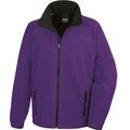 Chaqueta Softshell hombre transpirable y cortavientos Purple / Black 4XL