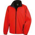 Chaqueta Softshell hombre transpirable y cortavientos Red / Black XXL