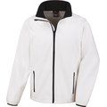 Chaqueta Softshell hombre transpirable y cortavientos White / Black XXL