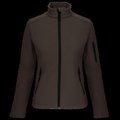 Chaqueta softshell impermeable para muer CHOCOLATE L