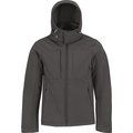 Chaqueta Softshell interior de micropolar con capucha DARK GREY XL