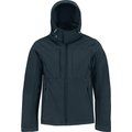 Chaqueta Softshell interior de micropolar con capucha Navy 3XL