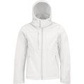 Chaqueta Softshell interior de micropolar con capucha White 3XL