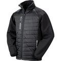 Chaqueta Softshell ligera y cálida Black / Grey XL