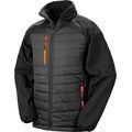 Chaqueta Softshell ligera y cálida Black / Orange 3XL