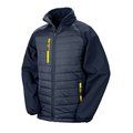 Chaqueta Softshell ligera y cálida Navy / Yellow XL