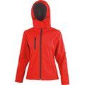 Chaqueta Softshell mujer con capucha Red / Black XXL