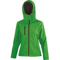 Chaqueta Softshell mujer con capucha Vivid Green / Black S