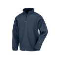 Chaqueta softshell reciclada hombre Navy 3XL