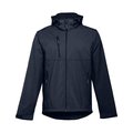 Chaqueta Softshell Unisex Capucha Extraíble Azul Marino S