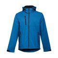 Chaqueta Softshell Unisex Capucha Extraíble Azul petróleo M