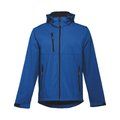 Chaqueta Softshell Unisex Capucha Extraíble Azul Royal L