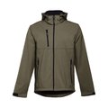 Chaqueta Softshell Unisex Capucha Extraíble Verde militar M