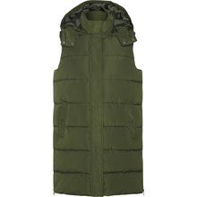 Chaleco acolchado de mujer cuello alto Verde militar L