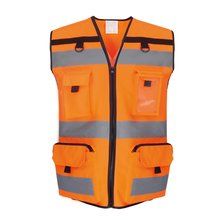 Chaleco alta visibilidad con bolsillos Hi Vis Orange M