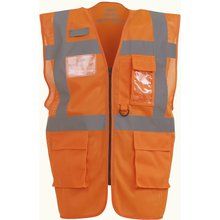 Chaleco alta visibilidad ropa laboral Hi Vis Orange S