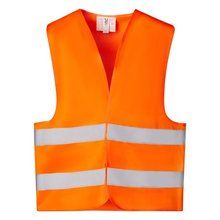 Chaleco Alta Visibilidad con Velcro NARANJA FLUOR XL-2XL