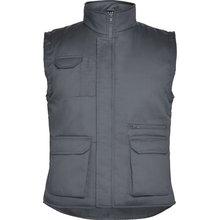 Chaleco con Cuello Alto y Bolsillos PLOMO 2XL