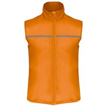 Chaleco deportivo con rejilla Naranja XL