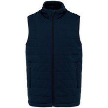 Chaleco hombre algodón orgánico Azul 3XL