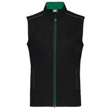 Chaleco hombre con bolsillos Black / Kelly Green S