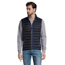 Chaleco Ligero Hombre Cuello Alto Azul Marino 3XL