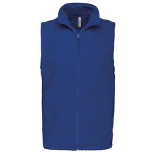 Chaleco micropolar hombre cremallera y bolsillos Azul 5XL