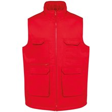 Chaleco multibolsillos unisex Rojo XS