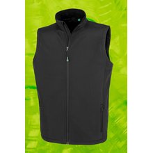 Chaleco reciclado impermeable hombre Negro S