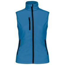 Chaleco sofshell mujer impermeable Aqua Blue S