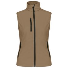 Chaleco sofshell mujer impermeable Marrón L