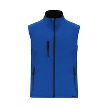 Chaleco Soft Shell RPET impermeable Azul S