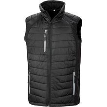 Chaleco Softshell acolchado reciclado Black / Grey XS