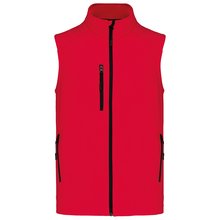 Chaleco softshell hombre impermeable Rojo 3XL