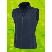 Chaleco softshell reciclado para mujer Azul S