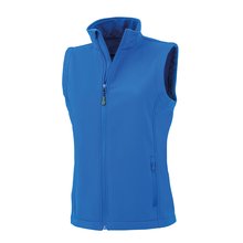 Chaleco softshell reciclado para mujer Azul XXL