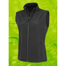 Chaleco softshell reciclado para mujer Negro XS