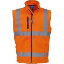 Chaleco Softshell con reflectante Hi Vis Orange S