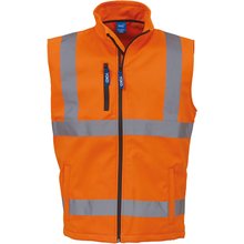 Chaleco Softshell con reflectante Naranja L