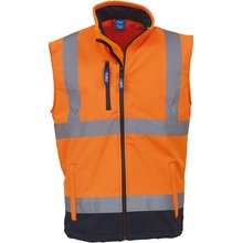 Chaleco Softshell con reflectante Naranja XXL