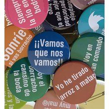 Chapas con Frase Divertidas para Boda