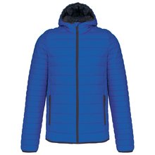 Chaqueta acolchada con capucha Azul 3XL