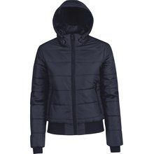 Chaqueta acolchada con capucha mujer Azul L