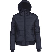 Chaqueta acolchada con capucha mujer Azul XL